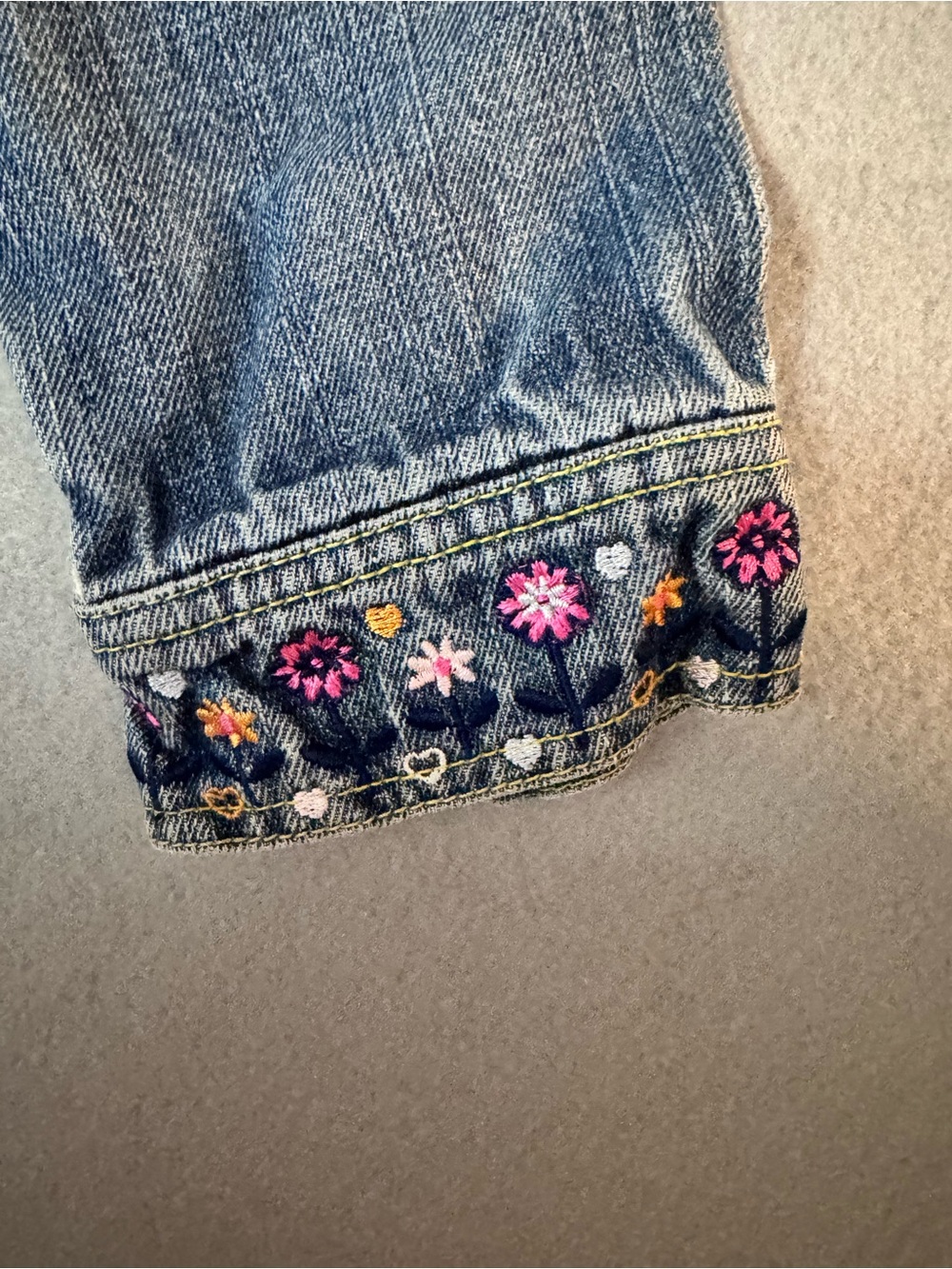 Vintage Girls Dora the Explorer Embroidered Denim Jacket size 6 - Picture 5 of 5